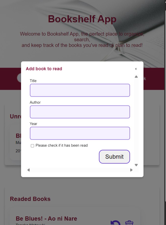 Bookshelf App Screenshot 3